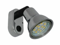 Mini 12V LED Spot Light - Plastic With Chrome Finish