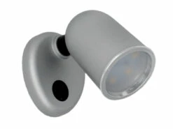 Tube 12V LED Spot Light - Plastic With Matt Silver Finish