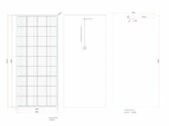 180W Monocrystalline Semi-Flexible Black Solar Panel - Rear Junction Box -12Volt Planet Sales Store 180W Monocrystalline Semi Flexible Black Solar Panel Rear Junction Box5B35D