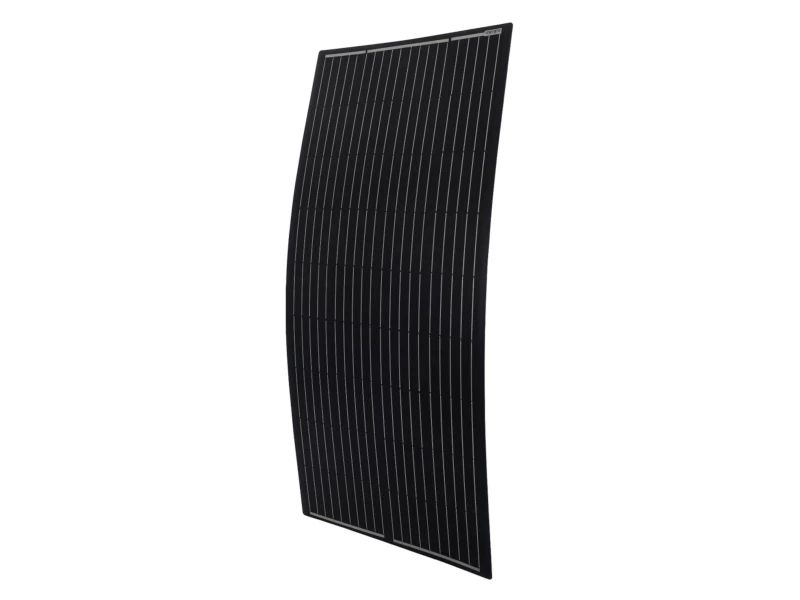 200W Monocrystalline Semi-Flexible Black Solar Panel - Rear Junction Box 1 200W Monocrystalline Semi-Flexible Black Solar Panel - Rear Junction Box