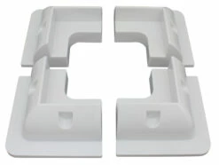 Set Of 4 Plastic Corner Mounting Brackets For Rigid Framed Solar Panels