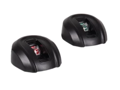 Attwood Light Armor LED Navigation Sidelight Pair - Oval Black Composite Housing - 2NM