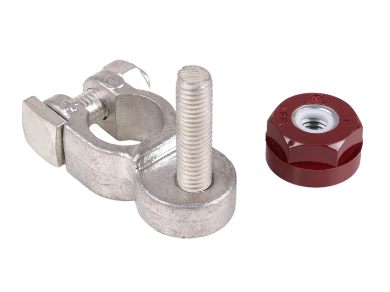 Single Fused Positive Battery Terminal Clamp With Isolation Nut 1 Single Fused Positive Battery Terminal Clamp With Isolation Nut
