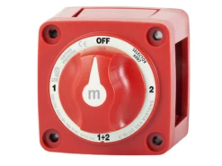 Blue Sea Systems 6007 M-Series Mini Selector Battery Switch - Red