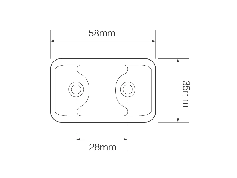 Compact Rear Marker Light - Red (35 Series) 3 Compact Rear Marker Light - Red (35 Series) - Image 3