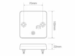 Compact Stop Tail Indicator Reflector Light - Twin Pack (100 Series) -12Volt Planet Sales Store Compact Stop Tail Indicator Reflector Light 100 Series5B35D