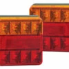 Compact Stop Tail Indicator Reflector Light - Twin Pack (101 Series)