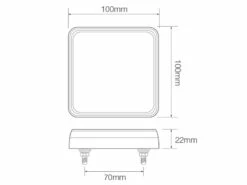 Compact Stop Tail Indicator Reflector Light - Twin Pack (101 Series) -12Volt Planet Sales Store Compact Stop Tail Indicator Reflector Light 101 Series5B35D
