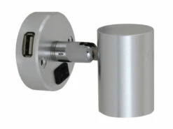 Minitube 12V LED Spot Light With USB Socket - Aluminium Body