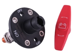 Marine Battery Isolator Switch, Removable Actuator- 2 Posn, 300A, IP67 -12Volt Planet Sales Store Marine battery isolator switch 300A panel mount removable key5B25D