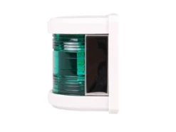 Talamex LED Starboard Navigation Light - White Housing - 1NM -12Volt Planet Sales Store Talamex LED Starboard Navigation Light White20Housing Front25B25D