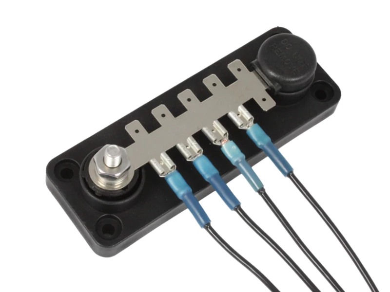 VTE 120A Tab Terminal Busbar - 10 Point - Black 2 VTE 120A Tab Terminal Busbar - 10 Point - Black - Image 2