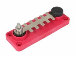 VTE 120A Tab Terminal Busbar - 10 Point - Red