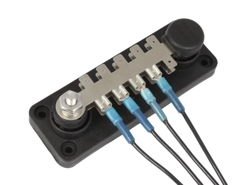 VTE 120A Tab Terminal Busbar - 20 Point - Black 2 VTE 120A Tab Terminal Busbar - 20 Point - Black - Image 2