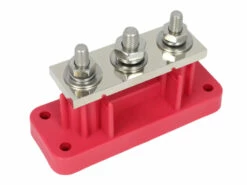 VTE 700A 3 Point High Amperage Terminal Busbar - Red