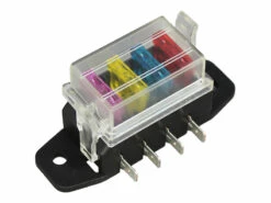 Low Profile Standard Blade Fuse Box (Side Terminals) - 4 Way -12Volt Planet Sales Store low profile standard blade fuse box side terminals 4 way5B25D