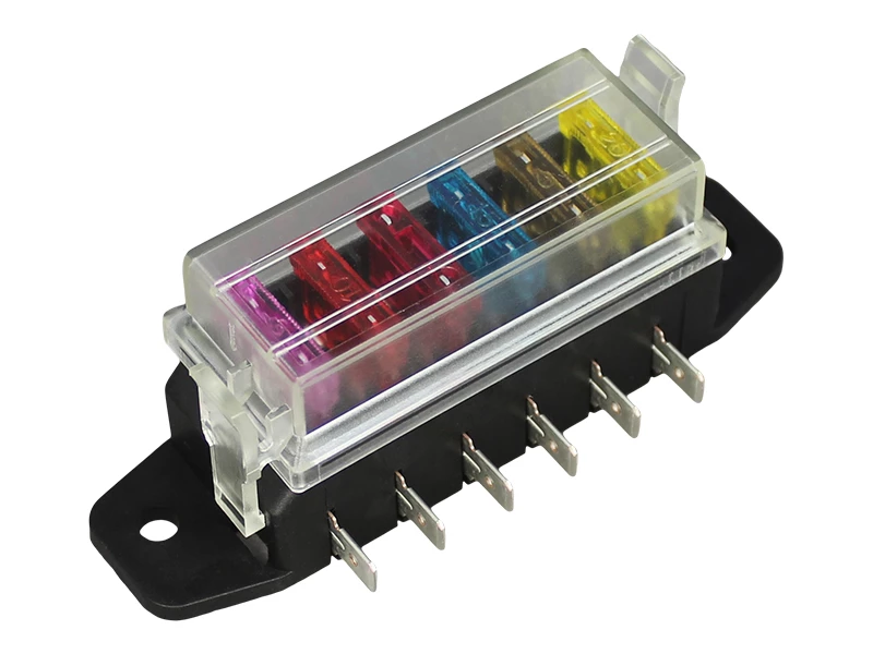 Low Profile Standard Blade Fuse Box (Side Terminals) - 6 Way 3 Low Profile Standard Blade Fuse Box (Side Terminals) - 6 Way - Image 3