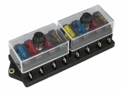 Standard Blade Fuse Box (Side Terminals) - 8 Way -12Volt Planet Sales Store standard blade fuse box side terminals 8 way5B25D